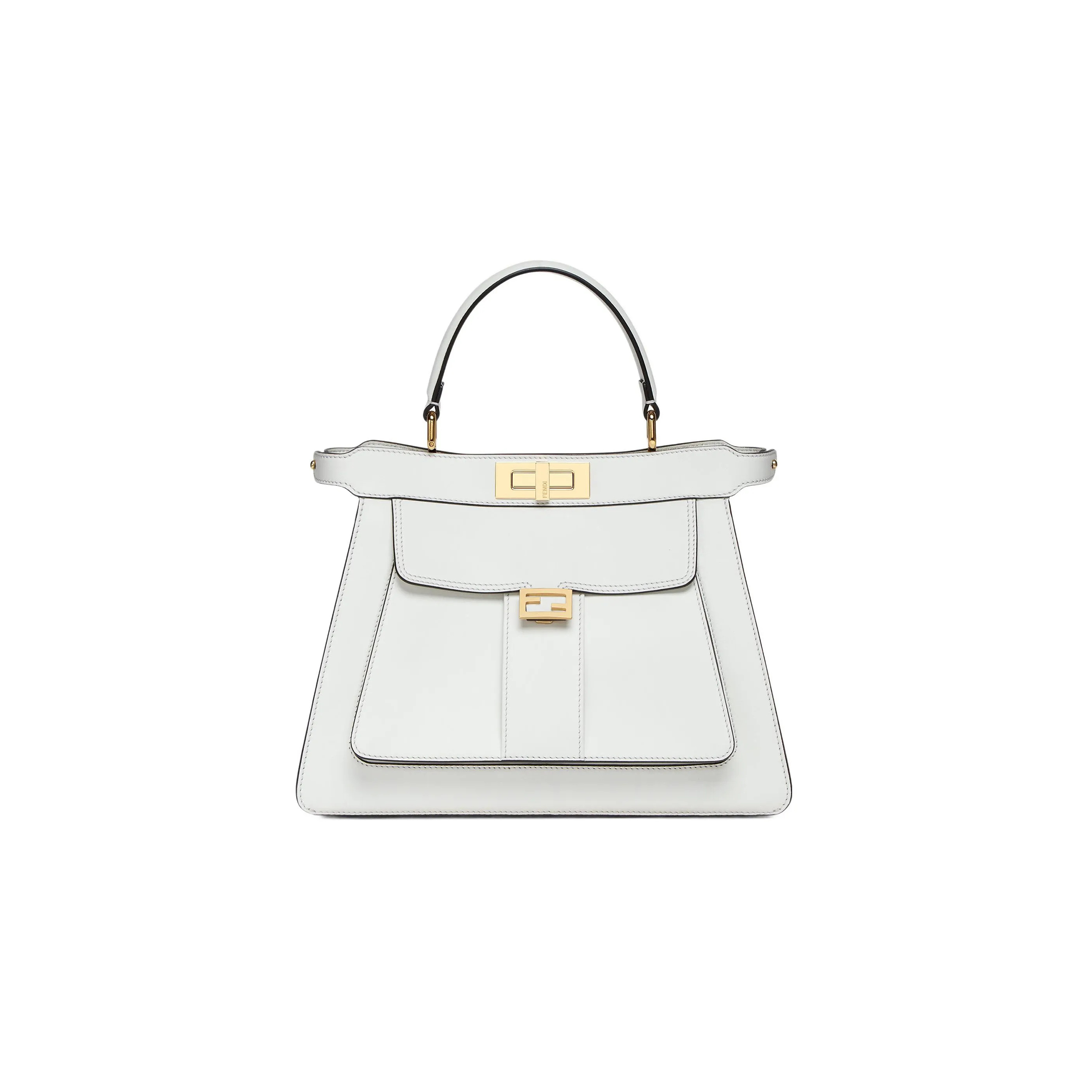 F**di peekaboo i see u leather top handle bag 8bn321amcxf0k7e (23*18*11cm)